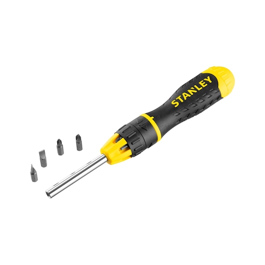 Stanley® Vícebitový ráčnový šroubovák + 10 bitů