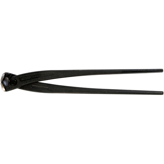 Black Stanley end cutting pliers with a slim handle design, shown on a white background.