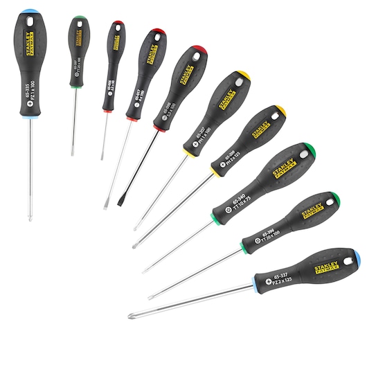 Stanley® Fatmax® 10dílná sada šroubováků