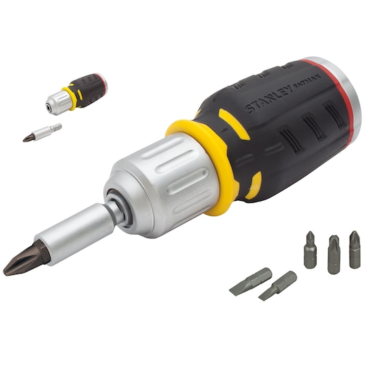 Stanley® Fatmax® Krátký ráčnový šroubovák se 6 bity