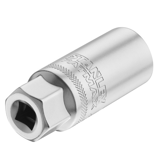 STANLEY FMMT17226-0 socket tool, silver, side angle photo, engraved FatMax branding.
