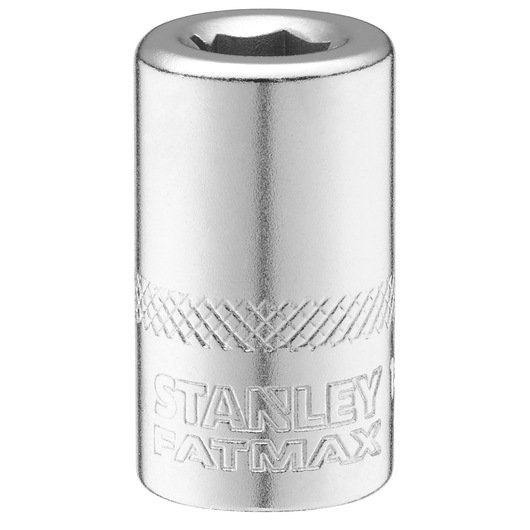 STANLEY FMMT18007-0 socket, chrome finish, photographed upright on white background.