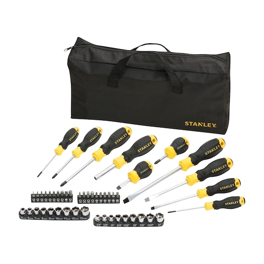 Stanley® 48dílná sada šroubováků s brašnou